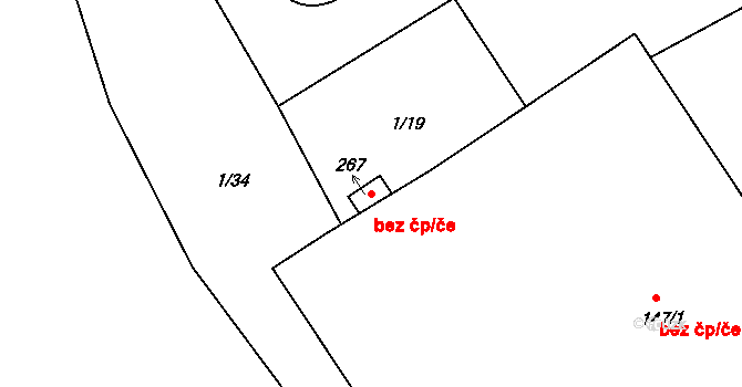 Chocenice 91026377 na parcele st. 267 v KÚ Chocenice, Katastrální mapa