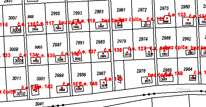 Kročehlavy 138, Kladno na parcele st. 2984 v KÚ Kročehlavy, Katastrální mapa