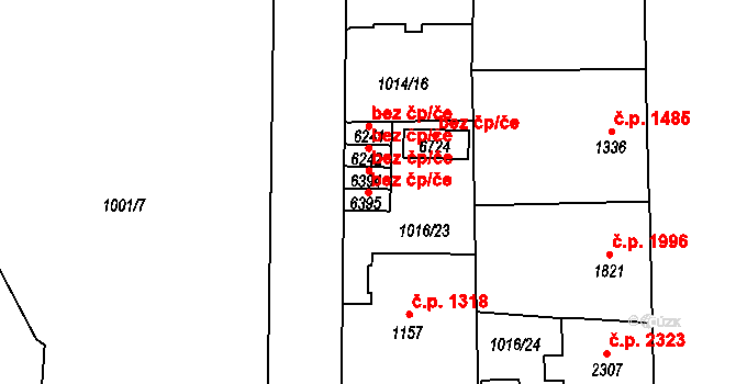 Jablonec nad Nisou 2971, Katastrální mapa