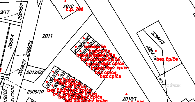 Týniště nad Orlicí 38512378 na parcele st. 2012/36 v KÚ Týniště nad Orlicí, Katastrální mapa