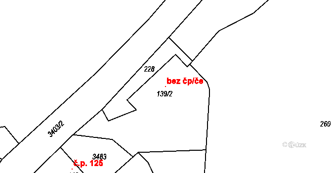 Bohušov 48973378 na parcele st. 139/2 v KÚ Bohušov, Katastrální mapa