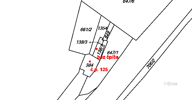 Velké Žernoseky 16702379 na parcele st. 138/1 v KÚ Velké Žernoseky, Katastrální mapa