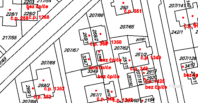 Sezimovo Ústí 40915379 na parcele st. 2744 v KÚ Sezimovo Ústí, Katastrální mapa