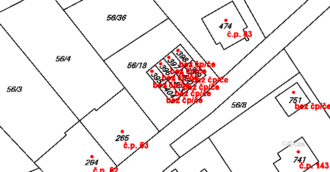Dolní Studénky 44896379 na parcele st. 404 v KÚ Dolní Studénky, Katastrální mapa