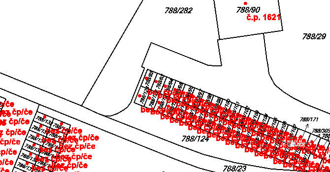 Boskovice 49473379 na parcele st. 788/94 v KÚ Boskovice, Katastrální mapa