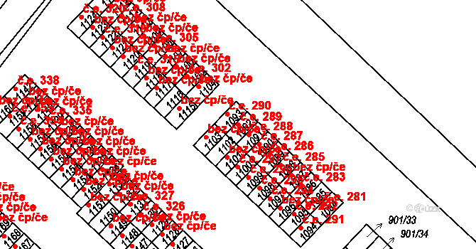 Pacov 49502379 na parcele st. 1092 v KÚ Pacov, Katastrální mapa