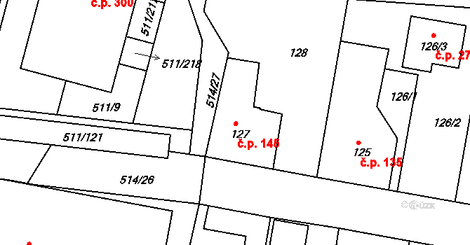 Jinočany 251, Katastrální mapa