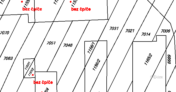 Borkovany 44018380 na parcele st. 1156/1 v KÚ Borkovany, Katastrální mapa