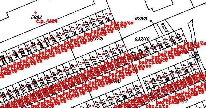 Kroměříž 45002380 na parcele st. 4119 v KÚ Kroměříž, Katastrální mapa