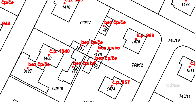 Neratovice 102352381 na parcele st. 3178 v KÚ Neratovice, Katastrální mapa