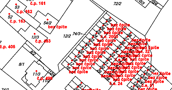 Teplice 39158381 na parcele st. 21 v KÚ Sobědruhy, Katastrální mapa