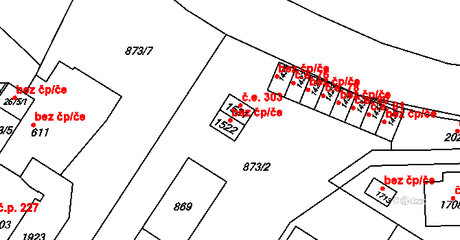 Litovel 47348381 na parcele st. 1522 v KÚ Litovel, Katastrální mapa