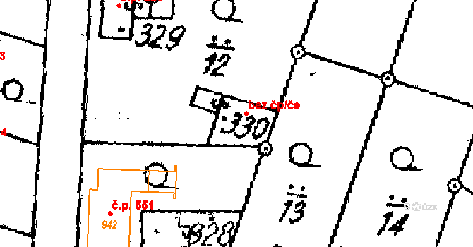 Lukov 41214382 na parcele st. 330 v KÚ Lukov u Zlína, Katastrální mapa