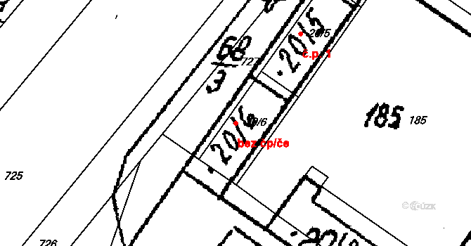 Zálesná Zhoř 41683382 na parcele st. 20/6 v KÚ Zálesná Zhoř, Katastrální mapa