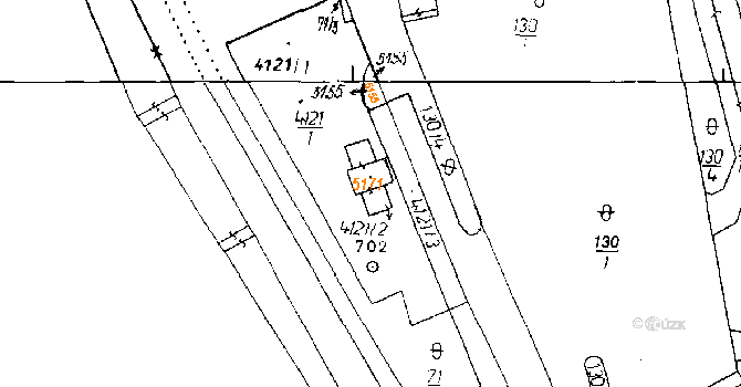 Poděbrady 46277382 na parcele st. 4121/2 v KÚ Poděbrady, Katastrální mapa