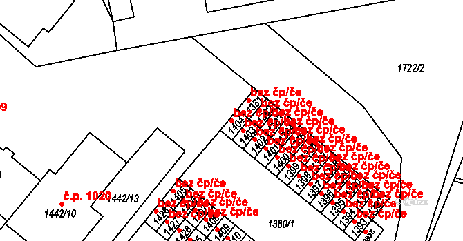 Jemnice 46555382 na parcele st. 1404 v KÚ Jemnice, Katastrální mapa