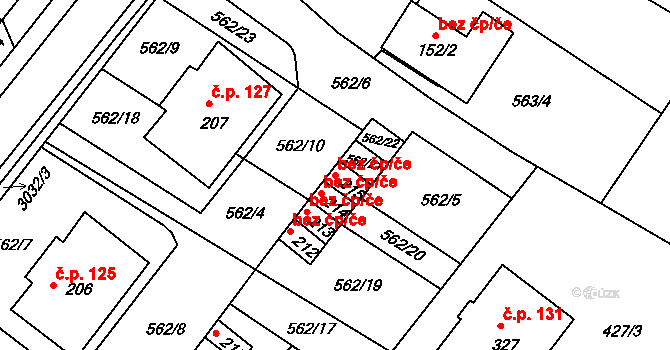Horní Bělá 49564382 na parcele st. 215 v KÚ Horní Bělá, Katastrální mapa