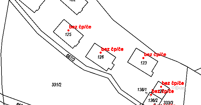 Vacov 39922383 na parcele st. 126 v KÚ Benešova Hora, Katastrální mapa