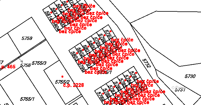 Žďár nad Sázavou 40760383 na parcele st. 5793 v KÚ Město Žďár, Katastrální mapa