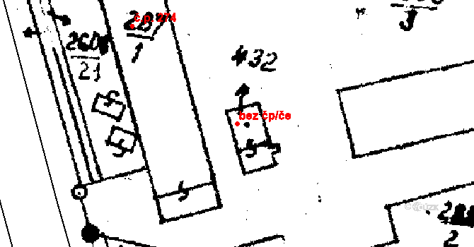 Paseka 40864383 na parcele st. 292 v KÚ Paseka u Šternberka, Katastrální mapa