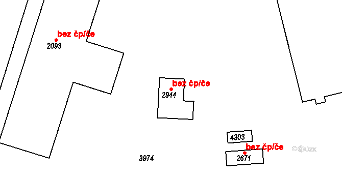 Lanškroun 45516383 na parcele st. 2944 v KÚ Lanškroun, Katastrální mapa