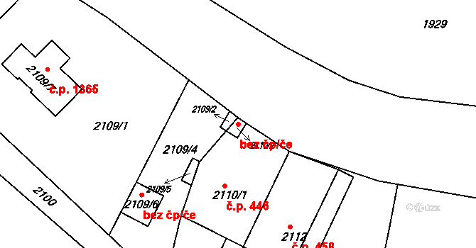 Rýmařov 46332383 na parcele st. 2110/2 v KÚ Rýmařov, Katastrální mapa