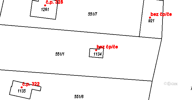 Broumov 46355383 na parcele st. 1134 v KÚ Broumov, Katastrální mapa