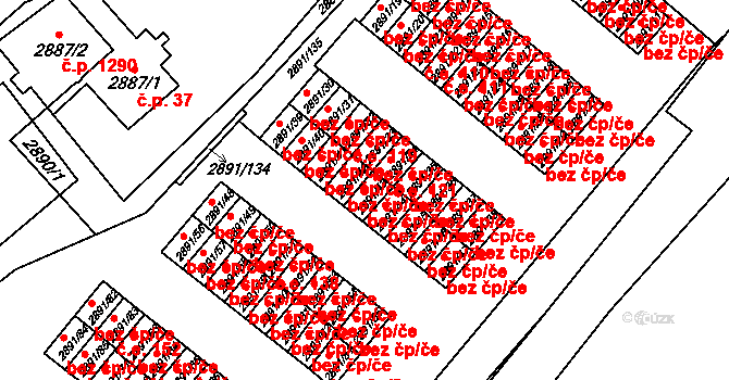 Orlová 47906383 na parcele st. 2891/43 v KÚ Poruba u Orlové, Katastrální mapa