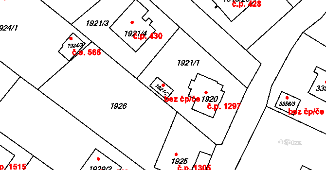 Rumburk 50393383 na parcele st. 1921/2 v KÚ Rumburk, Katastrální mapa