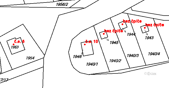 Libušín 10, Katastrální mapa