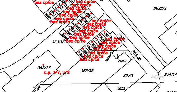 Rousínov 42967384 na parcele st. 368/5 v KÚ Rousínov u Vyškova, Katastrální mapa
