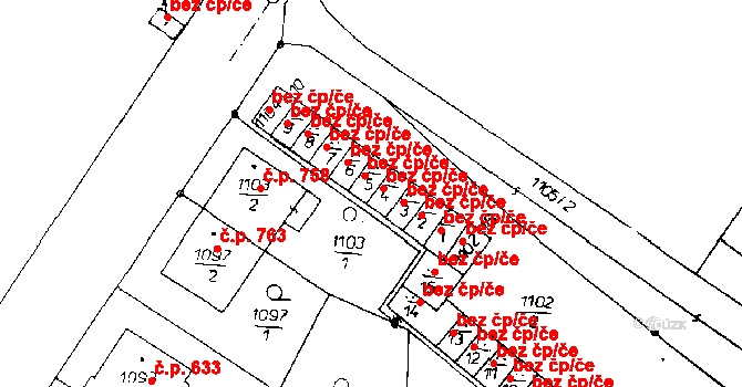 Poděbrady 46369384 na parcele st. 1104/5 v KÚ Poděbrady, Katastrální mapa