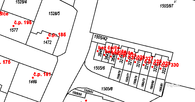 Trutnov 48539384 na parcele st. 3946 v KÚ Trutnov, Katastrální mapa