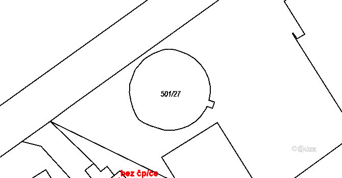 Rychnov nad Kněžnou 95595384 na parcele st. 501/27 v KÚ Lipovka u Rychnova nad Kněžnou, Katastrální mapa