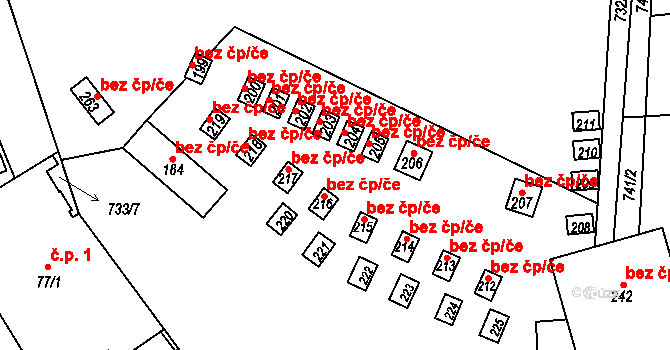 Jablonec nad Jizerou 38515385 na parcele st. 216 v KÚ Bratrouchov, Katastrální mapa