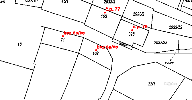 Mašovice 47483385 na parcele st. 162 v KÚ Mašovice u Znojma, Katastrální mapa