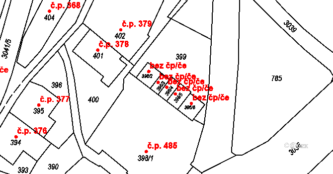 Rychnov nad Kněžnou 48623385 na parcele st. 398/4 v KÚ Rychnov nad Kněžnou, Katastrální mapa