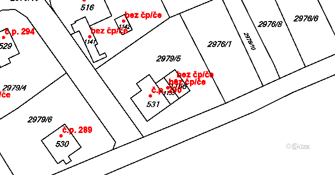 Jílové 48901385 na parcele st. 1155 v KÚ Jílové u Děčína, Katastrální mapa