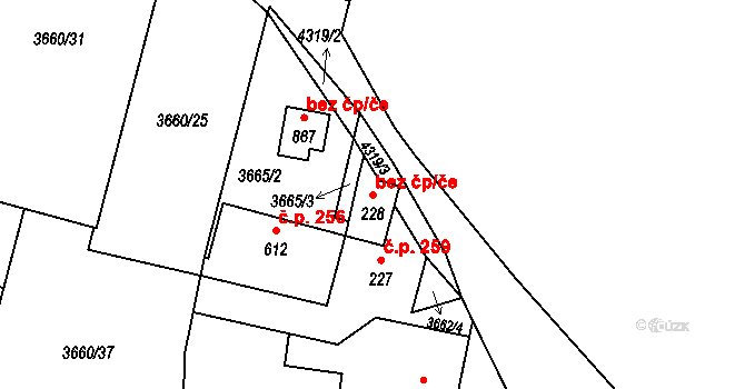 Horní Jiřetín 49097385 na parcele st. 228 v KÚ Horní Jiřetín, Katastrální mapa
