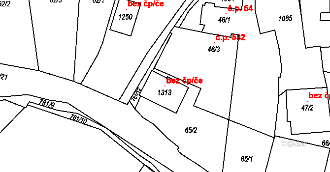 Chotěšov 105006386 na parcele st. 1313 v KÚ Chotěšov, Katastrální mapa