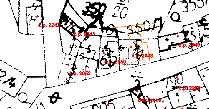 Podlusky 2050, Roudnice nad Labem na parcele st. 69 v KÚ Podlusky, Katastrální mapa