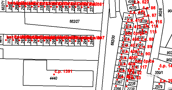Kyjov 898, Katastrální mapa