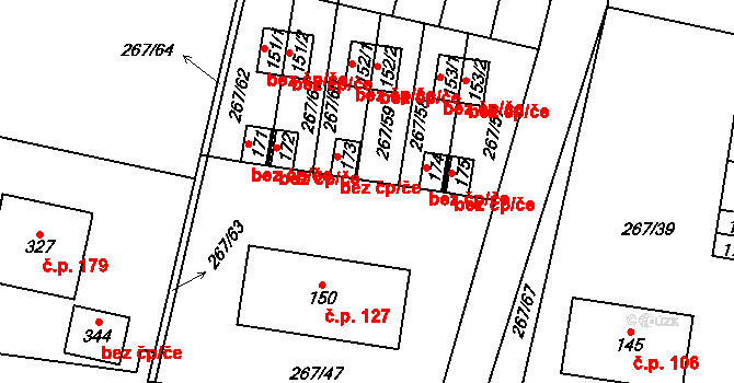 Cerekvice nad Bystřicí 43655386 na parcele st. 173 v KÚ Cerekvice nad Bystřicí, Katastrální mapa