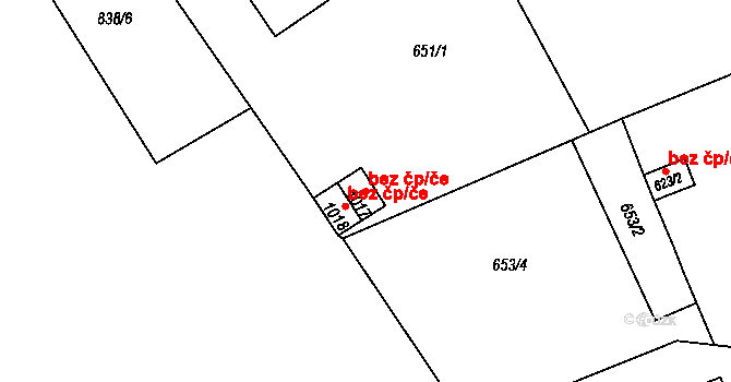Broumov 46438386 na parcele st. 1017 v KÚ Broumov, Katastrální mapa