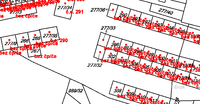 Chlumec 48041386 na parcele st. 277/32 v KÚ Chlumec u Chabařovic, Katastrální mapa