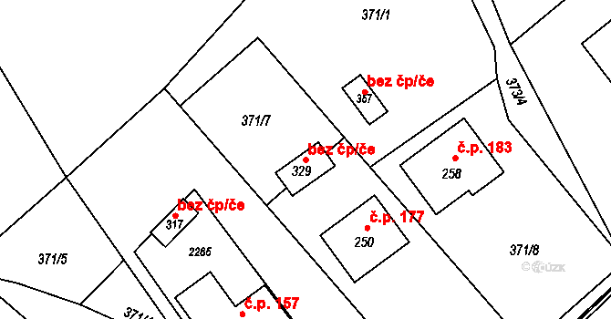Rokytnice 94819386 na parcele st. 329 v KÚ Rokytnice u Slavičína, Katastrální mapa