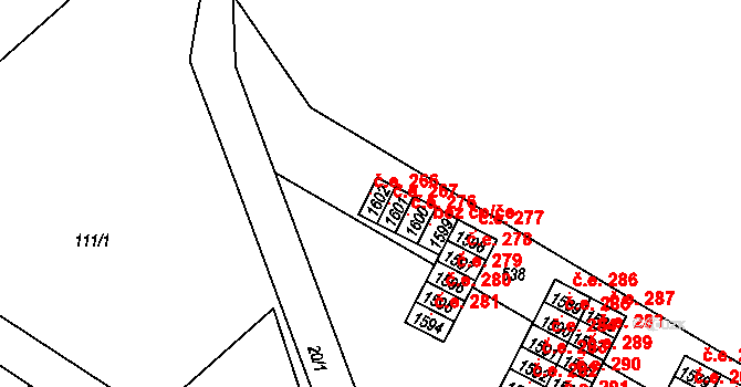 Ostopovice 266, Katastrální mapa