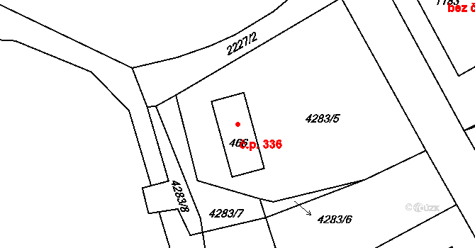 Kardašova Řečice 336 na parcele st. 466 v KÚ Kardašova Řečice, Katastrální mapa