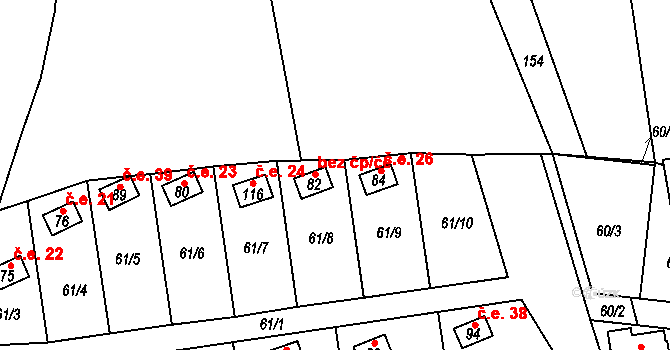 Hubenov 27, Borotice, Katastrální mapa