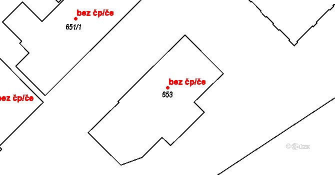 Orlová 38236389 na parcele st. 653 v KÚ Poruba u Orlové, Katastrální mapa